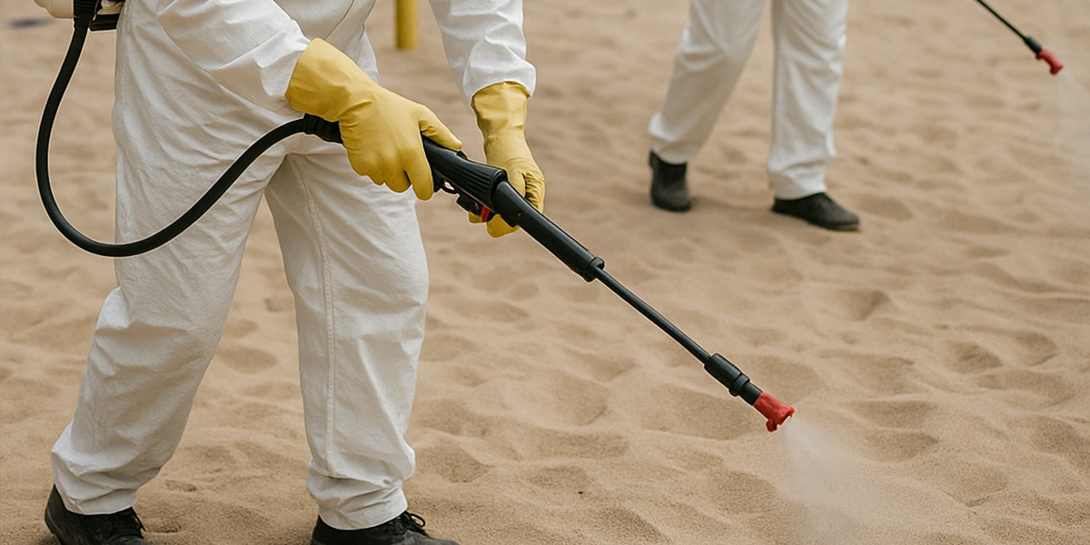 Imagem sobre Desinfecção de Quadras de Areia com alto padrão técnico class=