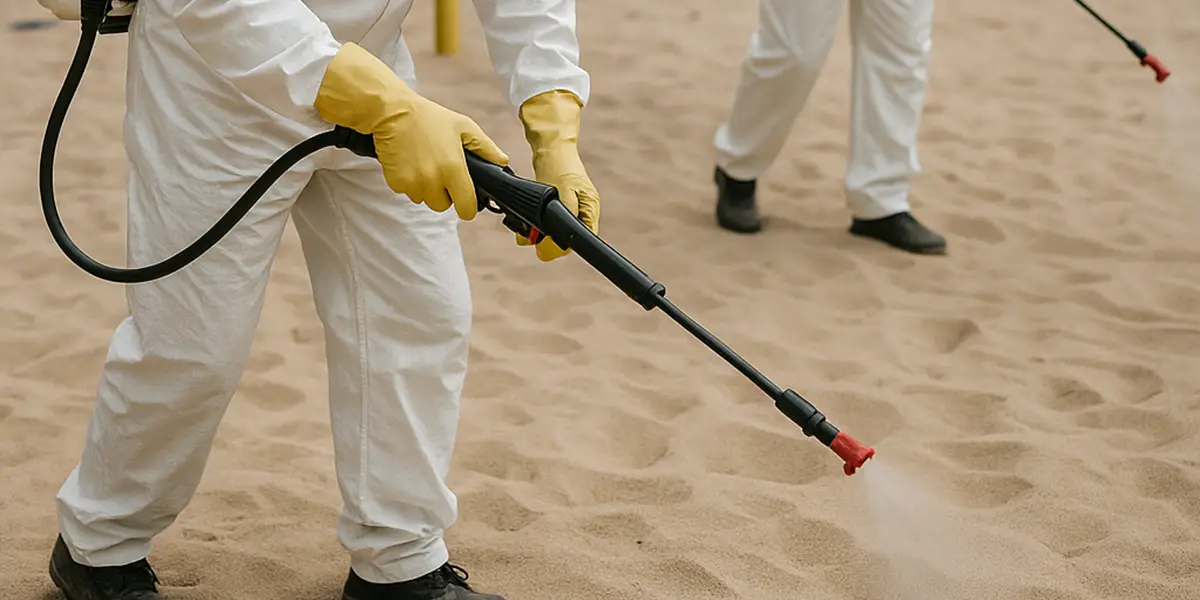 Foto de Desinfecção de Quadras de Areia